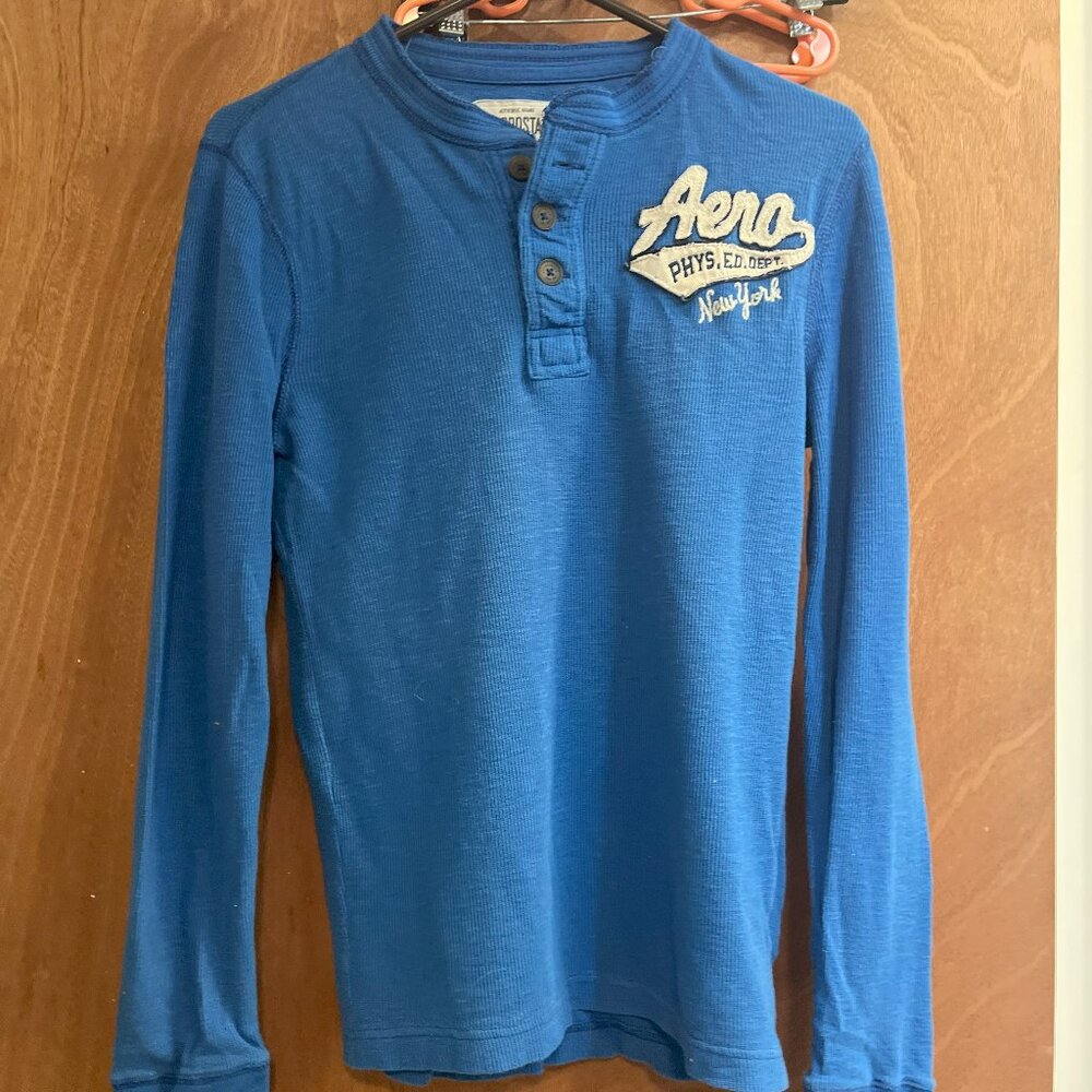 Men size S Aeropostale Blue Sweater